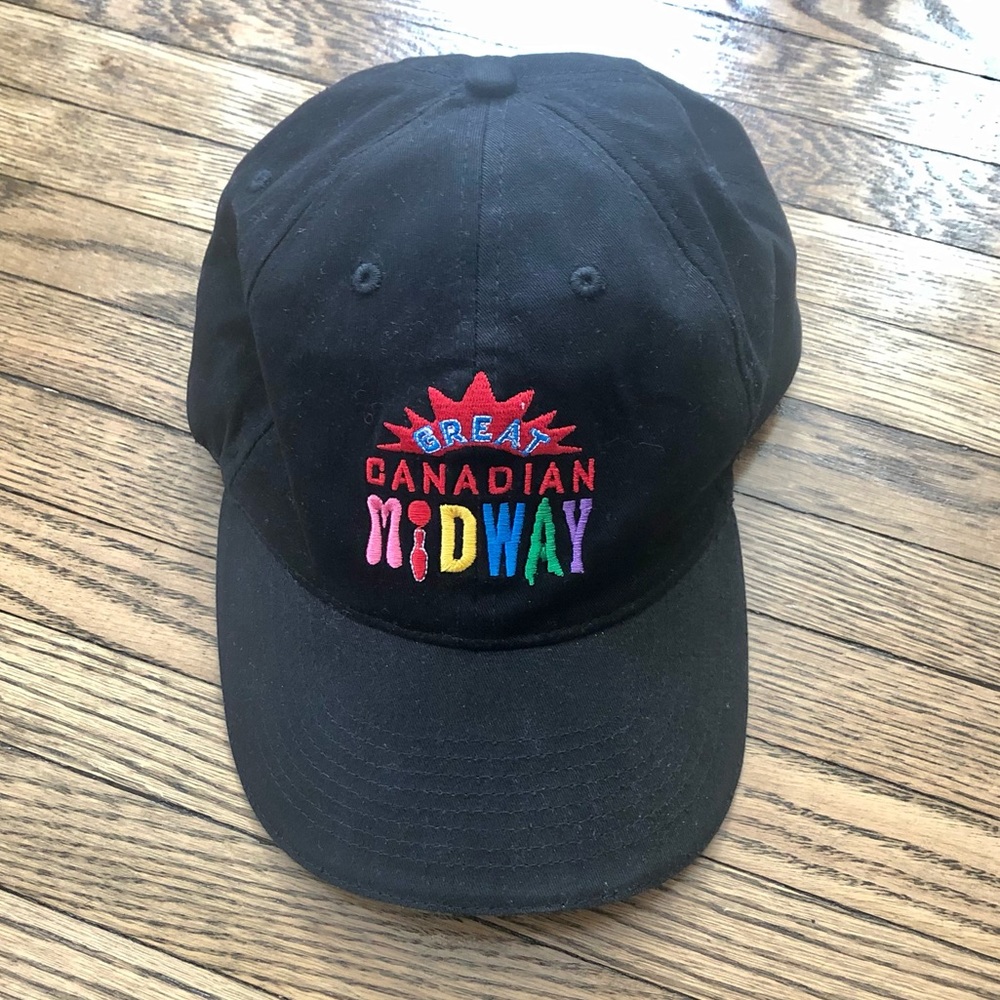 ✨3/$30✨ Great Canadian Midway Niagra Falls Black Strapback Hat